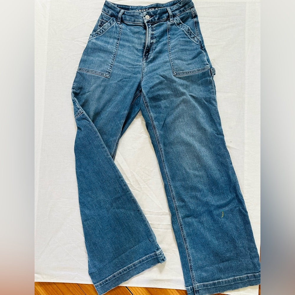American Eagle Outfitters Curvy Super High-Rise Baggy Wide Leg